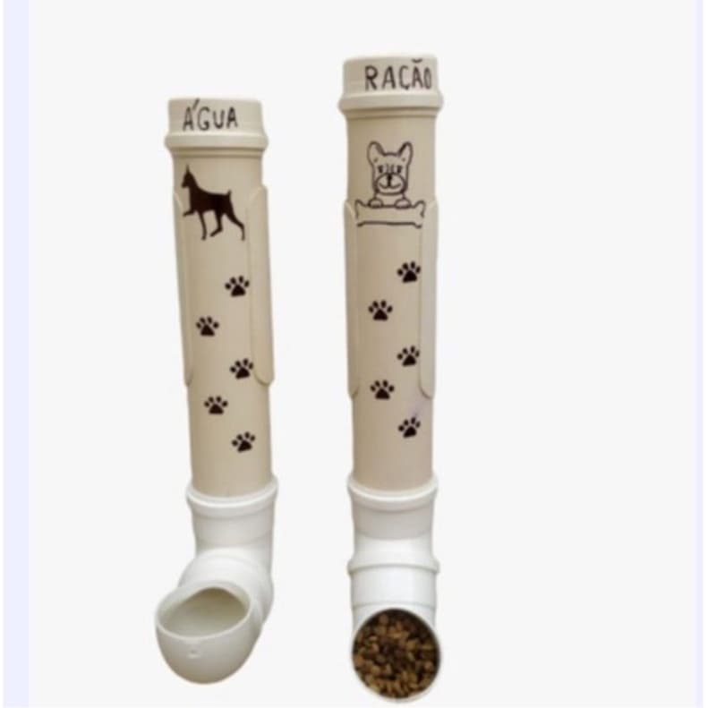 Kit Comedouro Bebedouro p/ cães raças pequenas