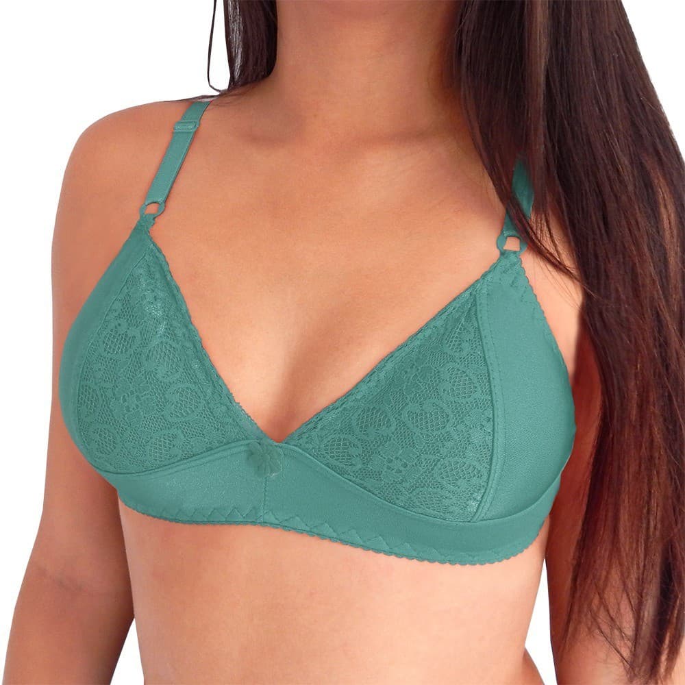 Kit 3 Sutiãs Sem Bojo Lycra Gg Soutien Liso 38/48