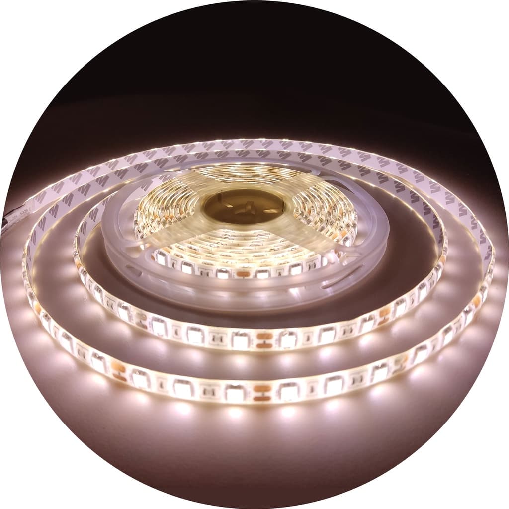 Fita Led 5050 Branco Quente 4k 5m Ip65 Siliconada Dupla Face