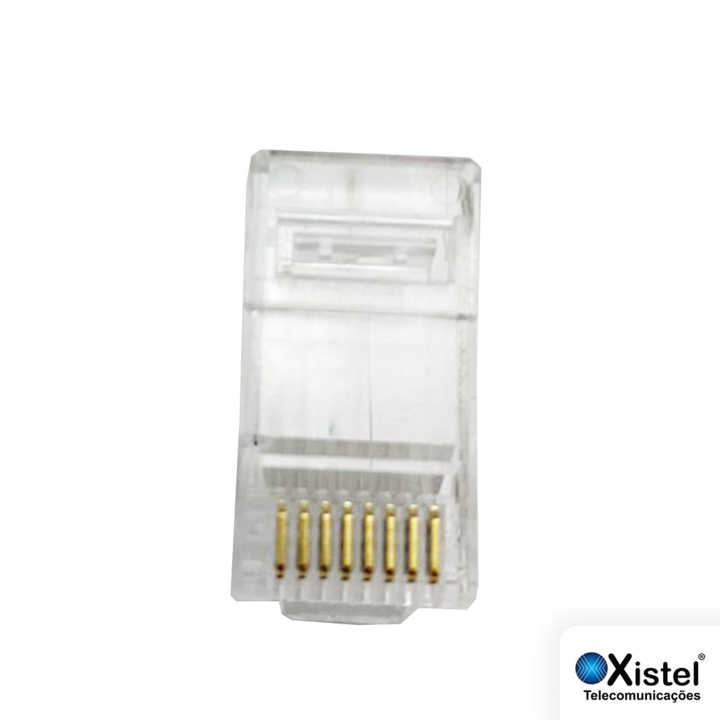 50 Conectores Rj45 ez 8 vias 8 contatos Cat.6e
