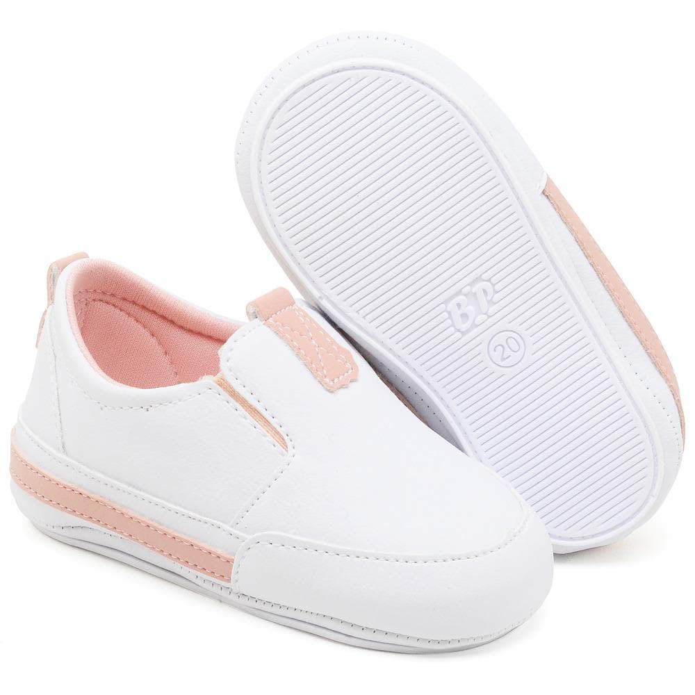 Tênis Bebe Feminino Casual Infantil Neném Recém Nascido Confortável Calce Fácil
