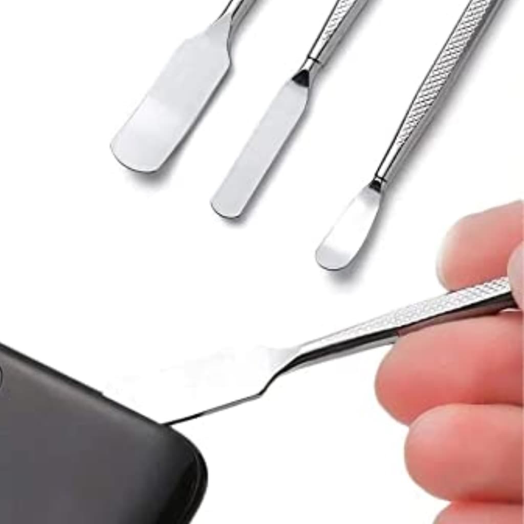 Kit 3 Espátulas de Aço Precisão Para Reparo e Conserto de Celular e Placas de Tablet Notebook Uso de Manutenção