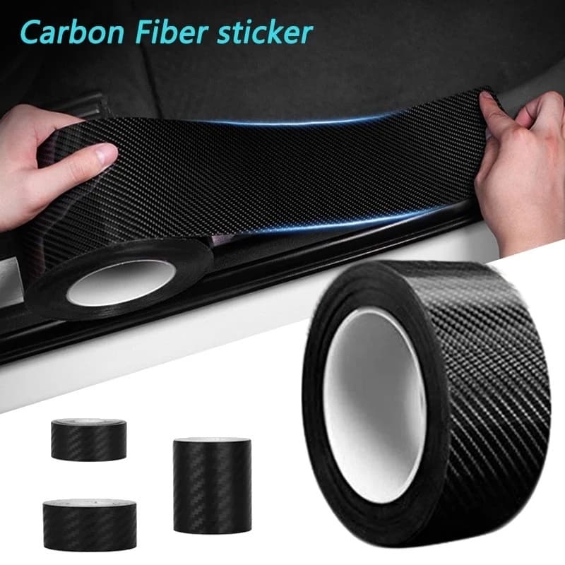 3/5/7/10m Fita Adesiva Protetor De Fibra De Carbono Para Decoração De Carro