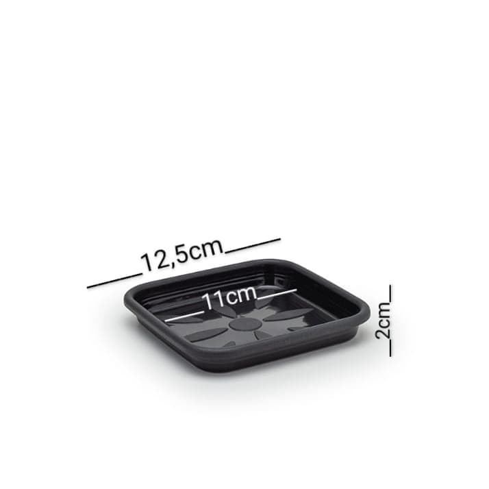 2 - Prato Para Vasos Quadrado Pequeno N;01 Plásticos para Vaso
