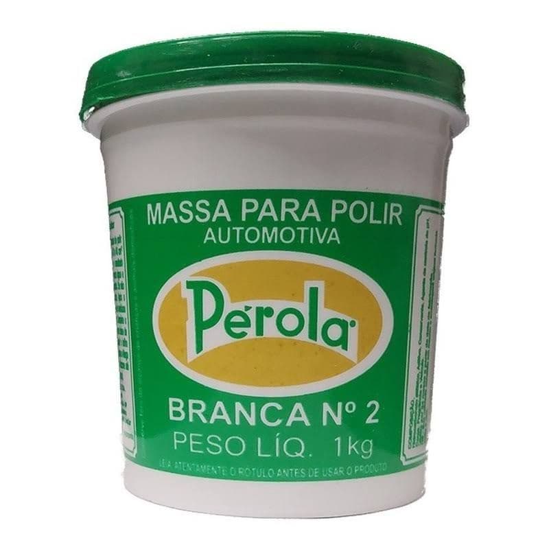 Massa De Polir N2 Automotiva Branca Extra Fina Pérola 1kg