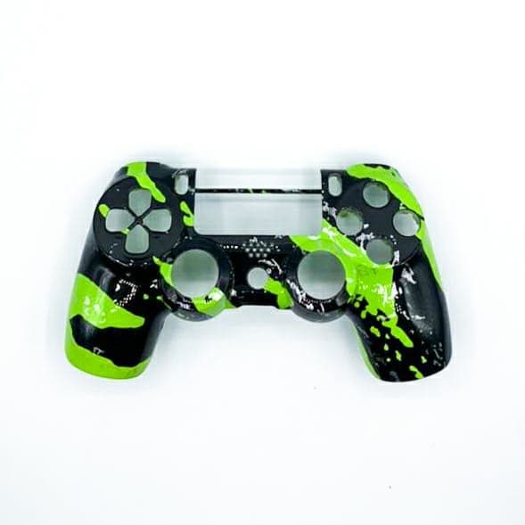 Capa Controle Ps4 Jet Black (Abstract Green)