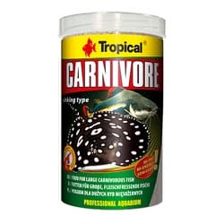 RAÇÃO TROPICAL CARNIVORE - Pote 600 gr