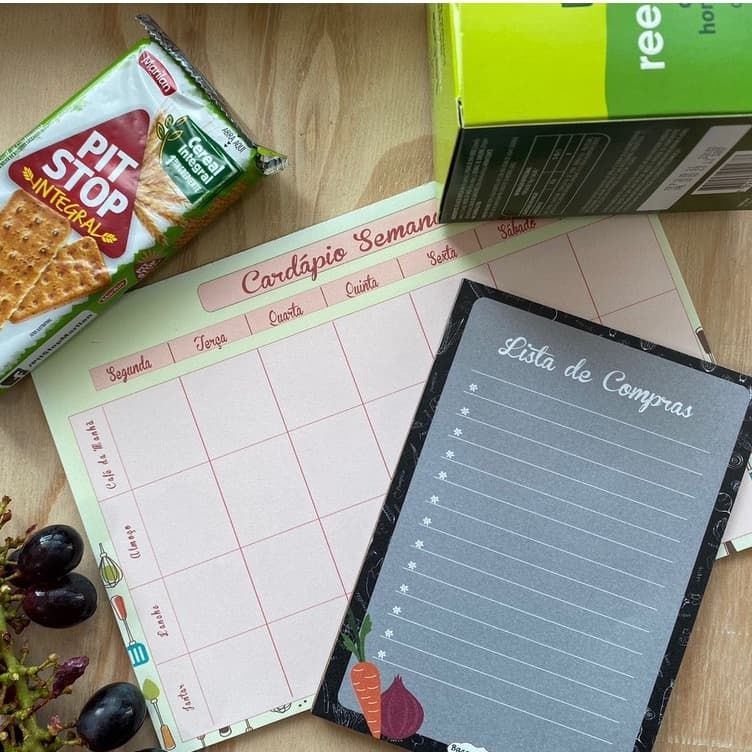 Combo - Lista de Compras + Cardápio Semanal