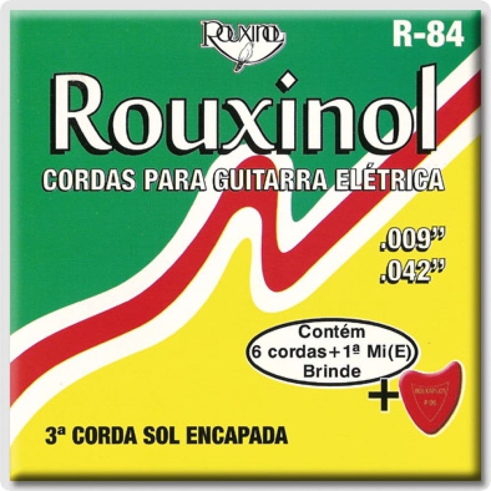 Encordoamento Guitarra Elétrica Rouxinol R84 | Cordas Aço Nickel 0.009