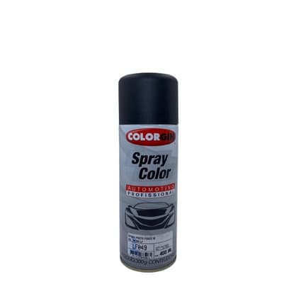 Spray Automotivo Colorgin Preto Fosco Vinilico 400ml