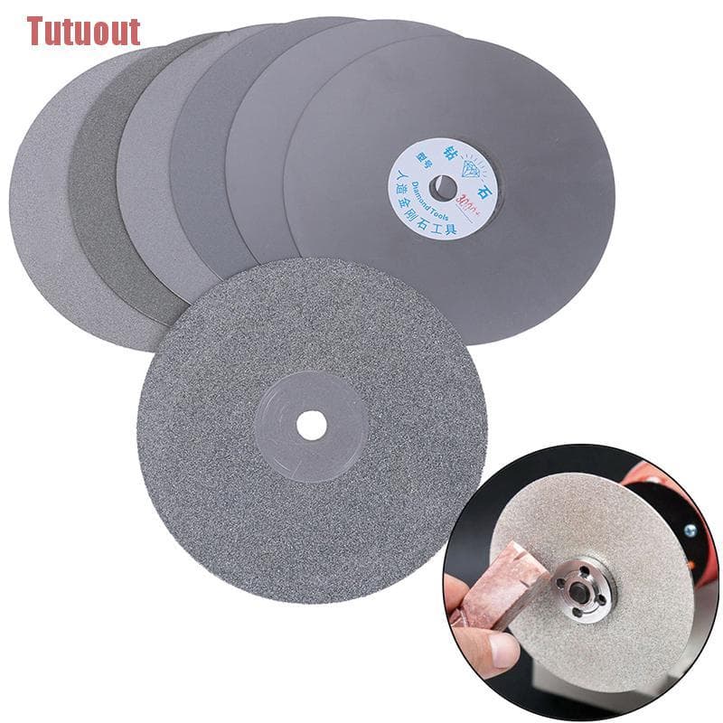 6 "150Mm Disko De Colo Plano Revestido De Diamante / Joias / Polimento / Rebolo 80~3000 #