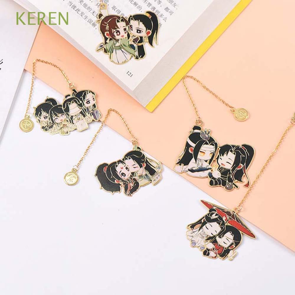 KEREN Lan Wangji Student Gift Wei Wuxian Pendant Grandmaster of Demonic Pagination Mark Mo Dao Zu Shi Bookmark