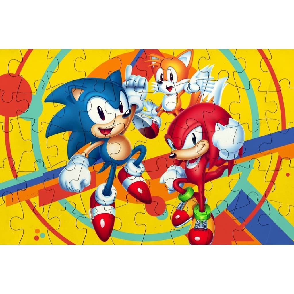 Quebra Cabeça Sonic Mania Adventure 50 Peças Quebrar Cabeça