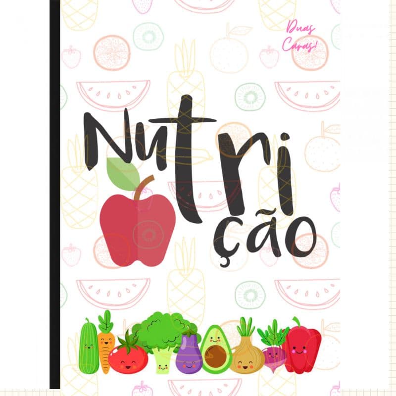 Caderno Personalizado Nutrição - Brochura - Tamanho A5