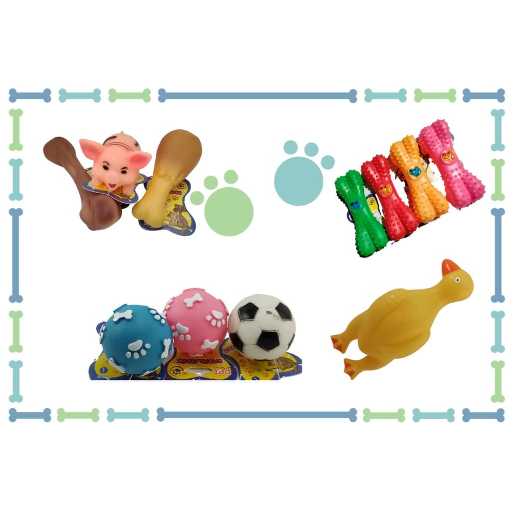 Kit 11 Mordedores Para Cachorro Incluso Frango - Brinquedos Sonoros, coisas para cachorros, filhotes, pets - brinquedo para cachorro, filhote, cães, animais - brinquedo de cachorros, caes - brinquedo pet - kit brinquedo cachorros