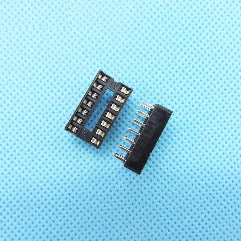 5 Peças Adaptador Soquete Dip14 Pino Socket Ci 14 Pins Dip14