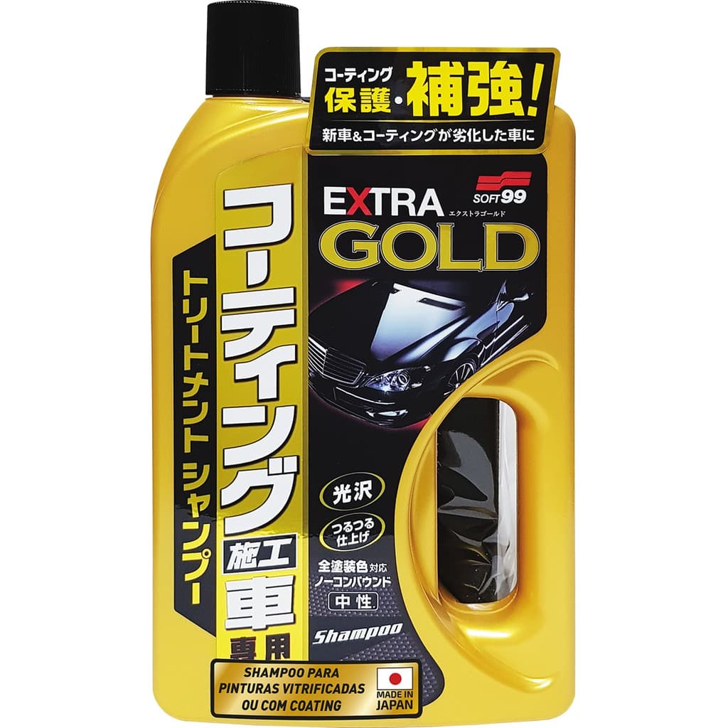 Shampoo Extra Gold Para Pinturas Vitrificadas 750ml Soft99
