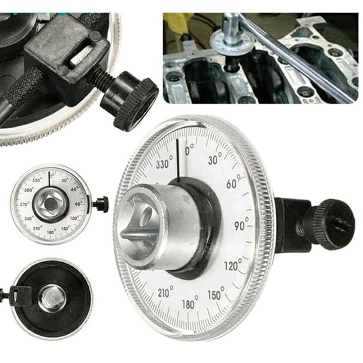Medidor de ângulo para aperto de cabeçote torque angular