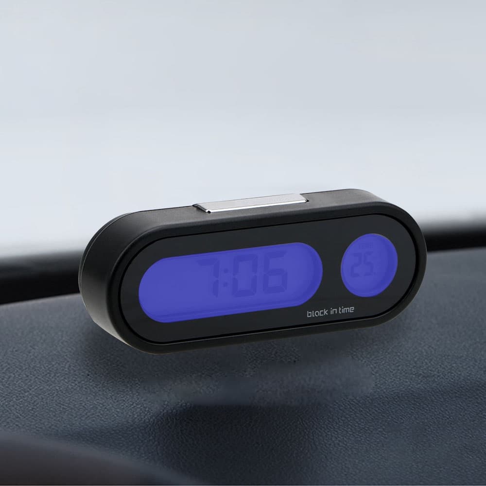 Automóveis Decoração Termômetro Digital Relógio Ornamentos Carro-Styling 2 Em 1