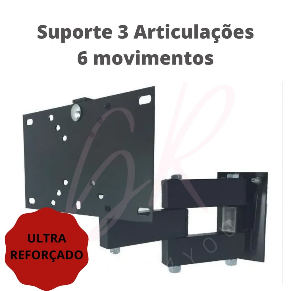 Suporte TV Triarticulado LCD-30 20" até 50" Sufort