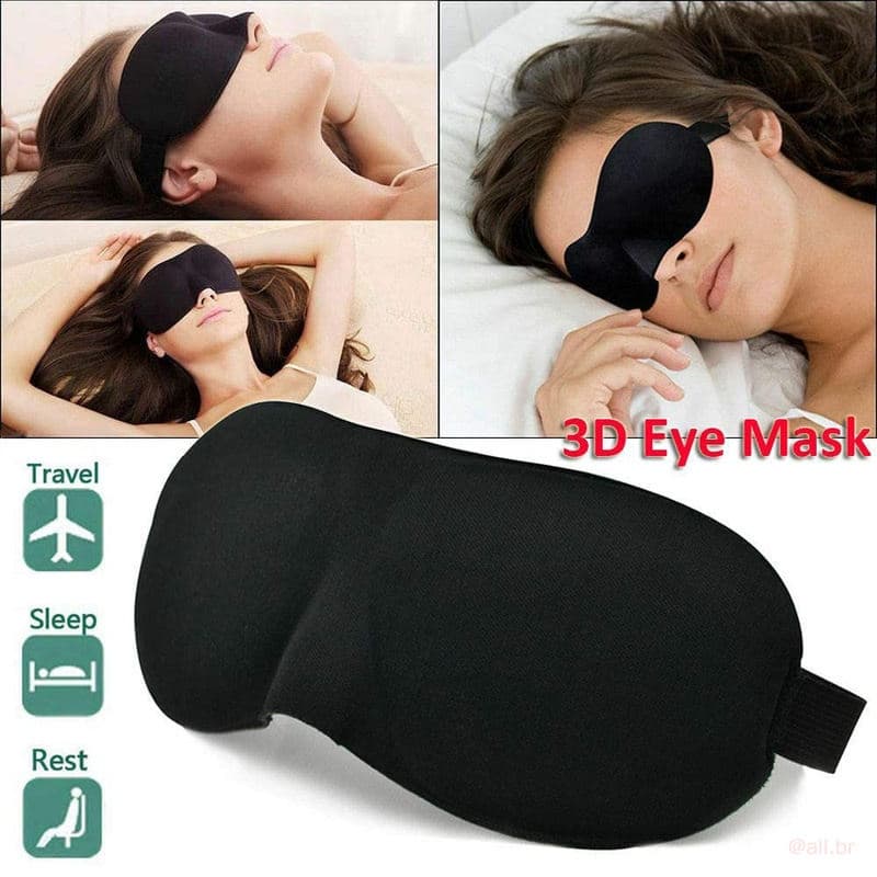 Máscara de olho de viagem suave 3D
