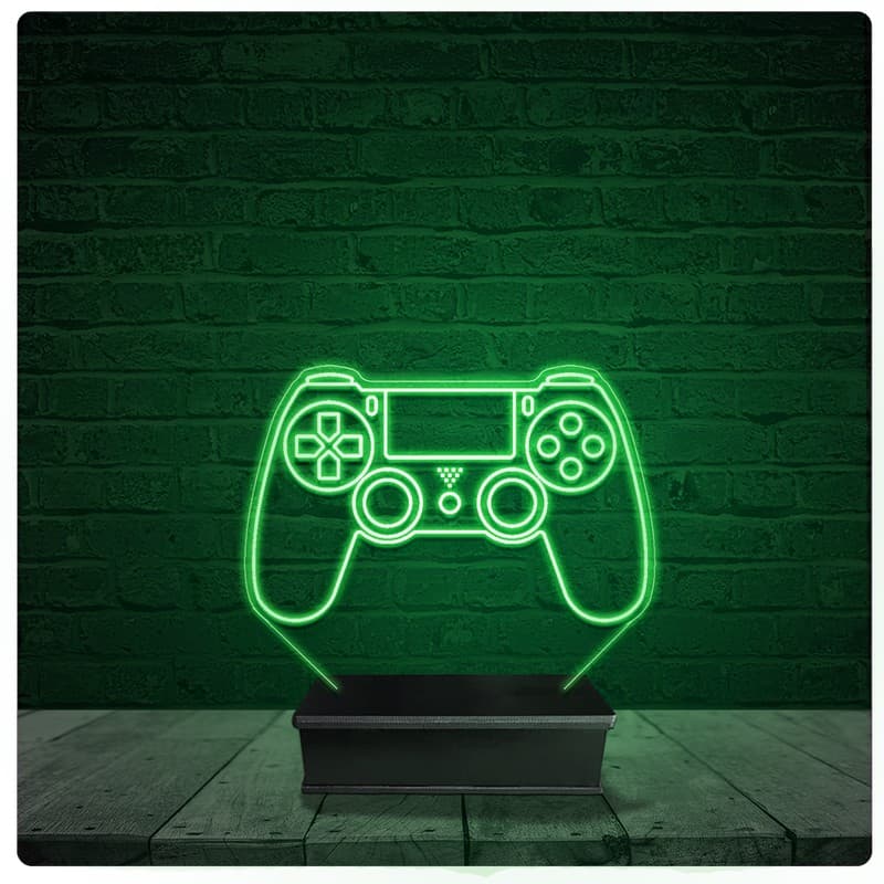 Luminária Abajur Acrílico Led - PS4 Playstation controle