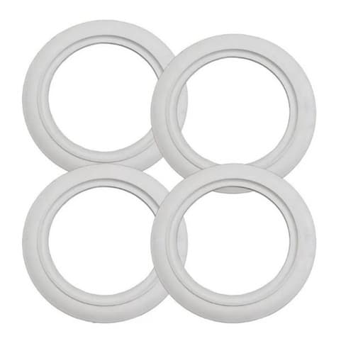 Jogo de 4 Faixas Branca de Pneus Larga Automotiva Aro 14" 15" 16"