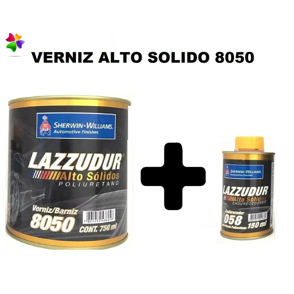 Verniz Automotivo Alto Solido 8050 +catalisador Lazzuril