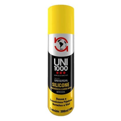 Silicone Spray Lubrificante Aerossol Renovador Plástico Borracha Automotivo Residencial 300ml 180g Automotivo