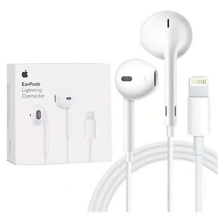 Fone De Ouvido Original Apple Iphone 6, 6s, 7, 7 Plus, 8 Plus, X, Xs, Xs Max, Xr, 11, 11 Pro Max, 12 Mini, Se, Ipad Lightning