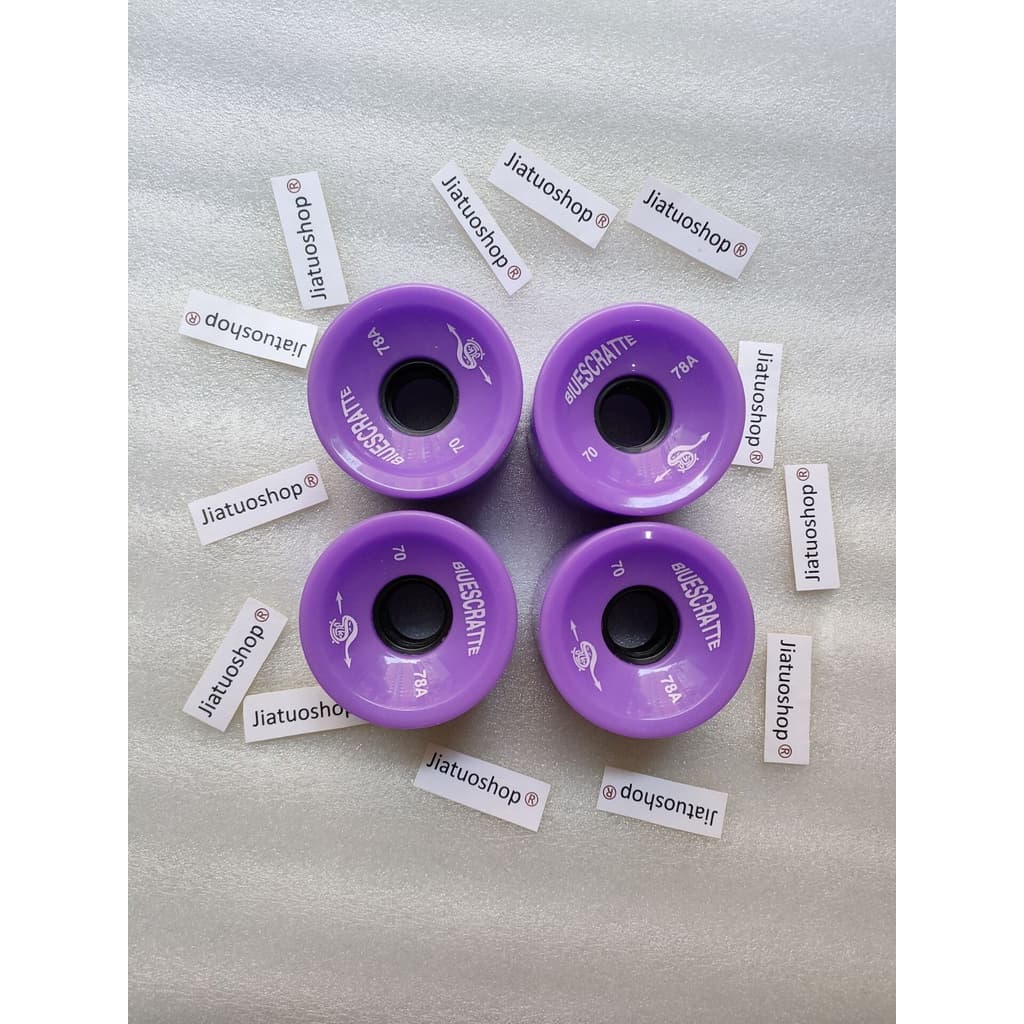 Roda Longboard 70 * 51MM Rodas PU Placa De Dança De Skate Adulto Estrada Quatro Escovação De Rua Alta Elástica Resistent