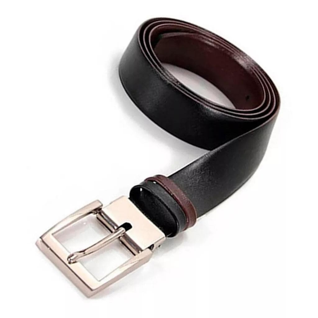 Cinto Masculino Couro Dupla Face Preto E Marrom Social Imperio Regulável 120 cm Legitimo