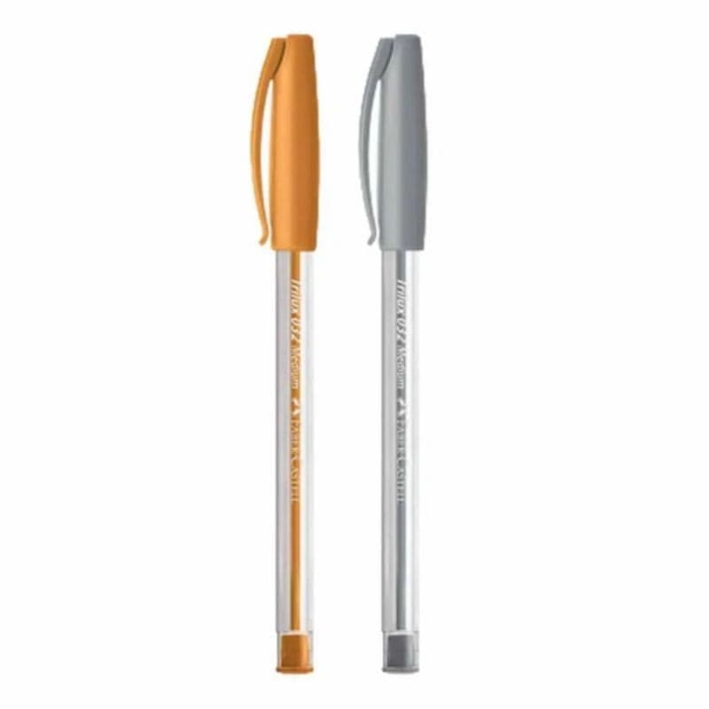 Caneta Esferográfica Trilux Prata/Dourado - Faber Castell