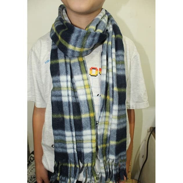 lenco infantil masculino xadrez tendencia moda inverno