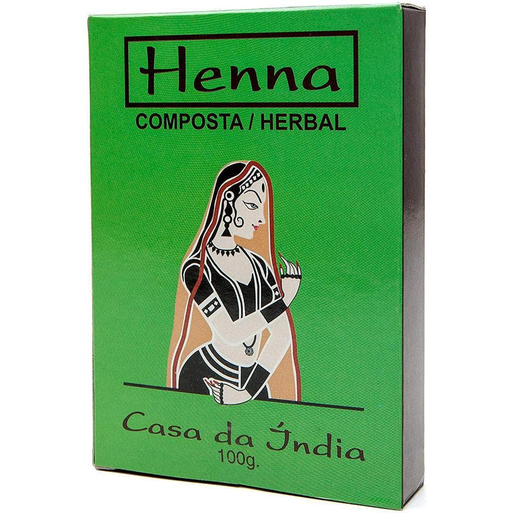 Henna composta natural para os cabelos