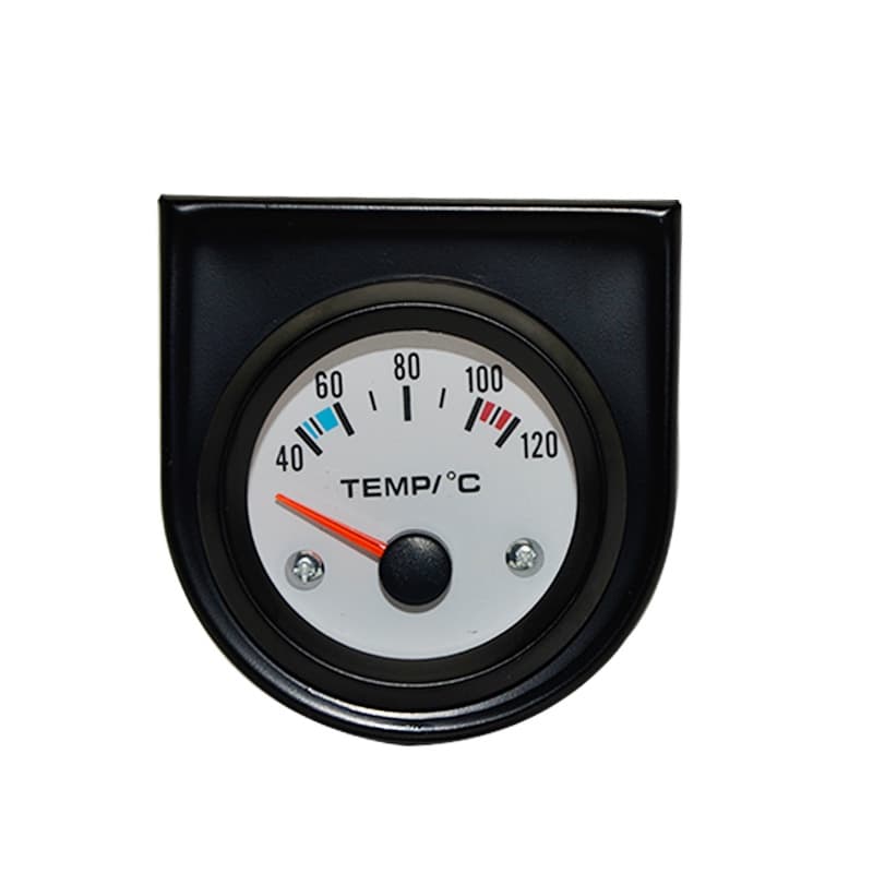 Medidor De Temperatura Da Água 2 " 52mm 40-120C/Analógico Para Carro Com Rosto Branco/Preto