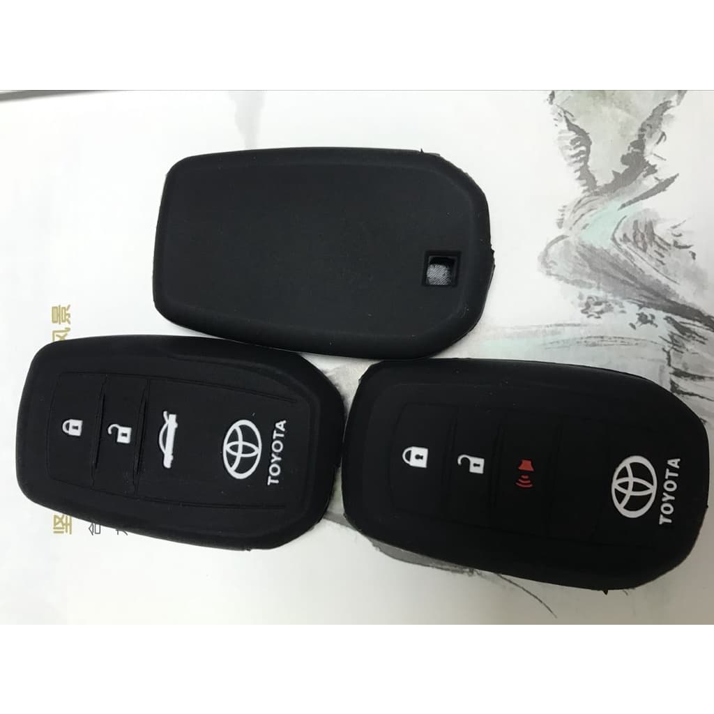 Capa De silicone Perfeita Para Chave Toyota 3 Botões snmart Proteger E Decorar CAMRY FORTUNER etc .