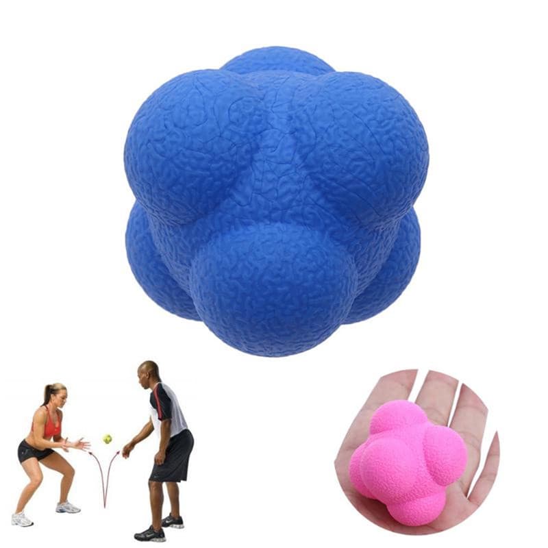 Bola De Treino De Agilidade De Silicone Hexagonal / Bola De Reflexo / Exercício / Esportes / Fitness De 5,5 cm