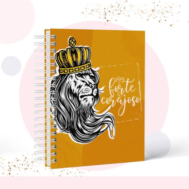 caderno personalizado Cristão masculino
