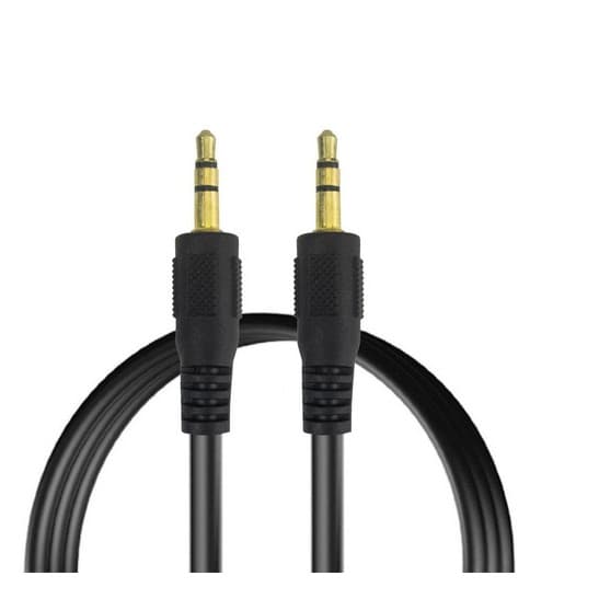 Cabo Auxiliar P2 X P2 Dourado 1,5m iPod iPad Mp3 Gps Celular