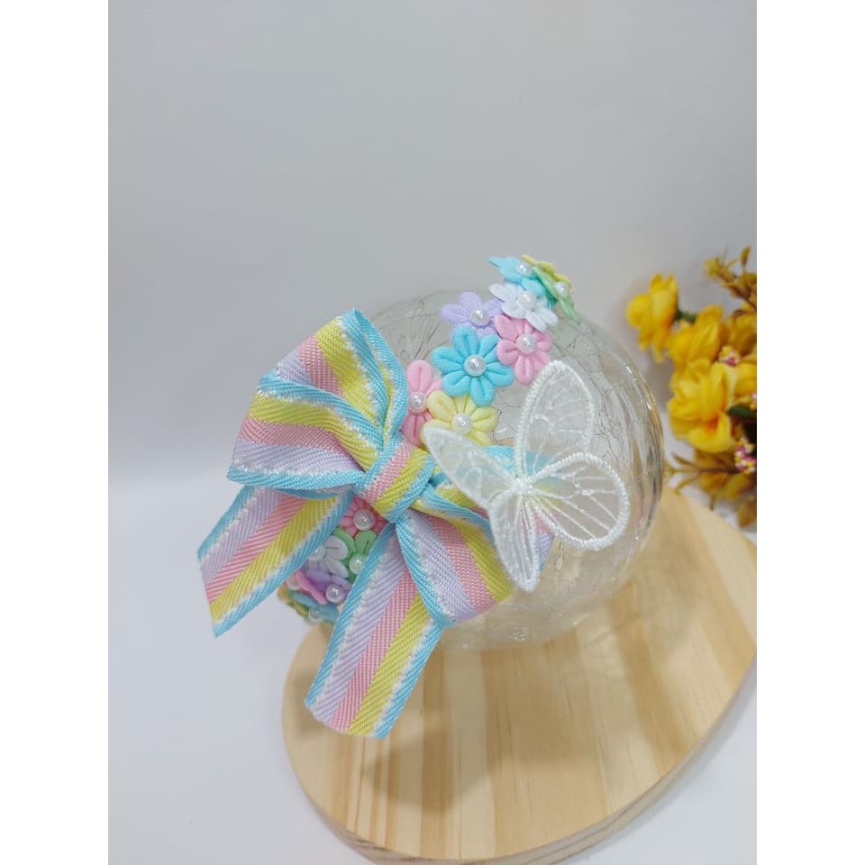Tiara infantil / Tiara Jardim Encantado / Moda infantil / Acessório de cabelo infantil