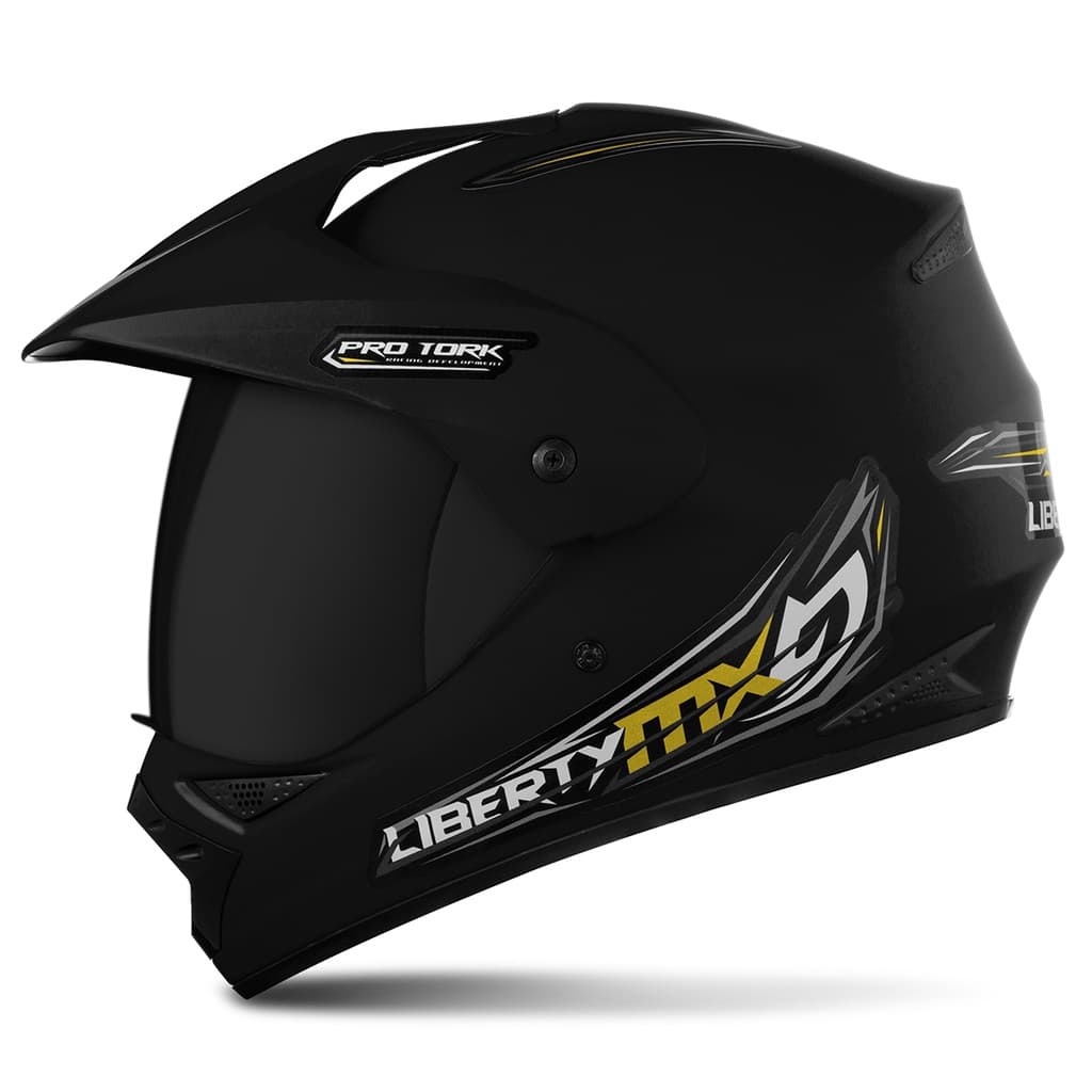 Capacete Motocross Trilha Off Road Enduro Pro Tork Liberty Mx Vision Viseira Fumê Masculino Feminino