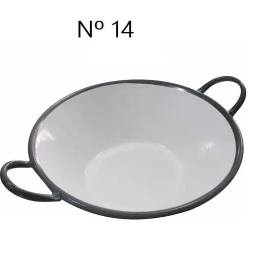 Tacho Esmaltado N°14 Para Frituras 5 Litros Batatas Pastel e Salgados!