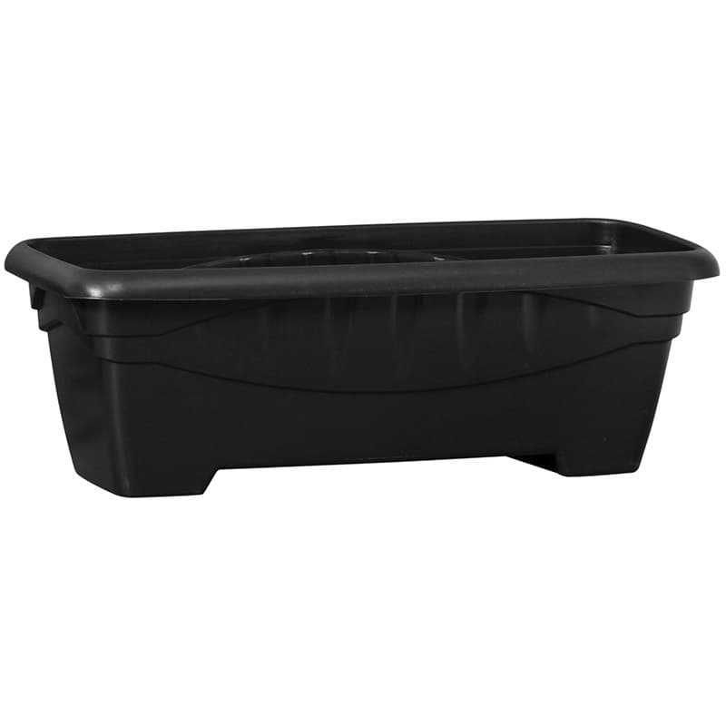 kit 9 Und Vaso Floreira Jardineira Grande 7 Litros Preta