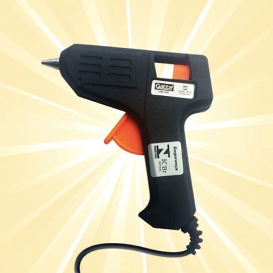 Pistola De Cola Quente Pequena 10w Bivolt + 2 Bastões Cola WELLMIX