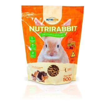 Ração Para Coelhos E Roedores Nutricon Nutrirabbit 500gr