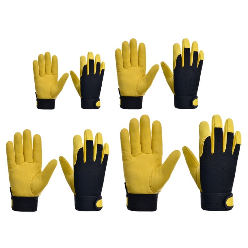 HL Luvas De Jardinagem Mecânicas Leves Yelow Pretas Para Mulheres E Homens