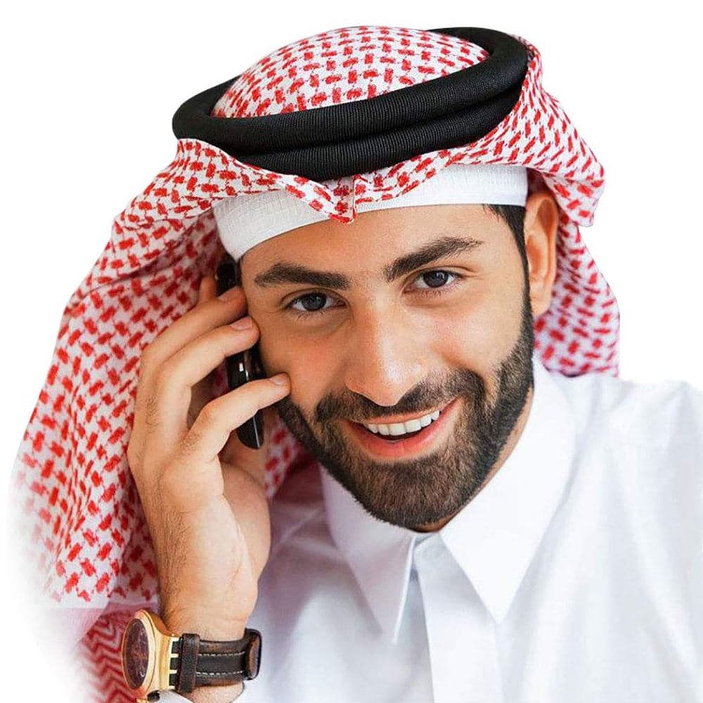 Turbante Árabe Shemagh ou Head band (Aro Fixador do Turbante) ou somente o Head Band \Original usados pelos Sheiks, Kalifas, Principes Árabes  Keffiyeh Shemagh , envio imediato produto no Brasil