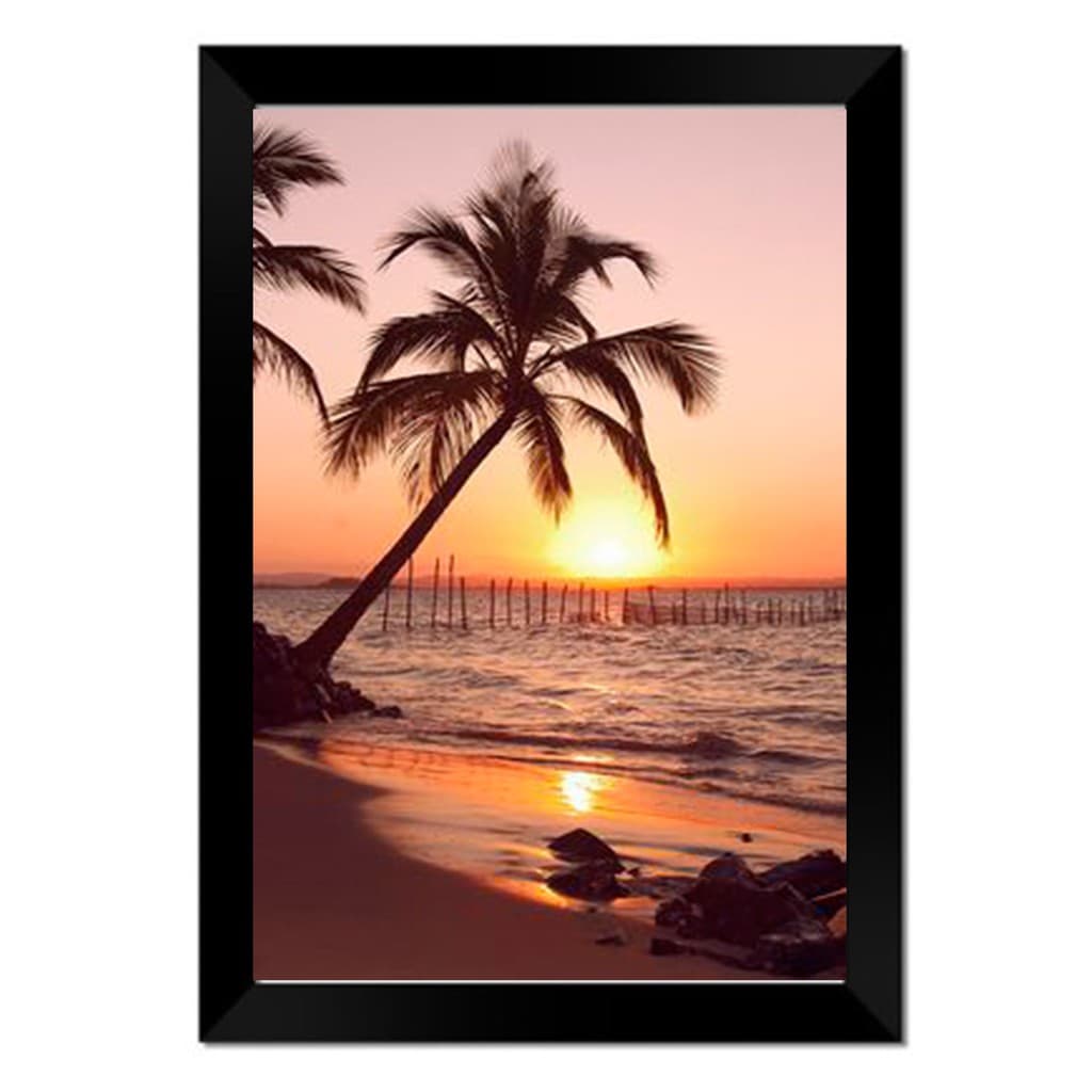Moldura Preta Quadro 30x40 Cm Com Vidro