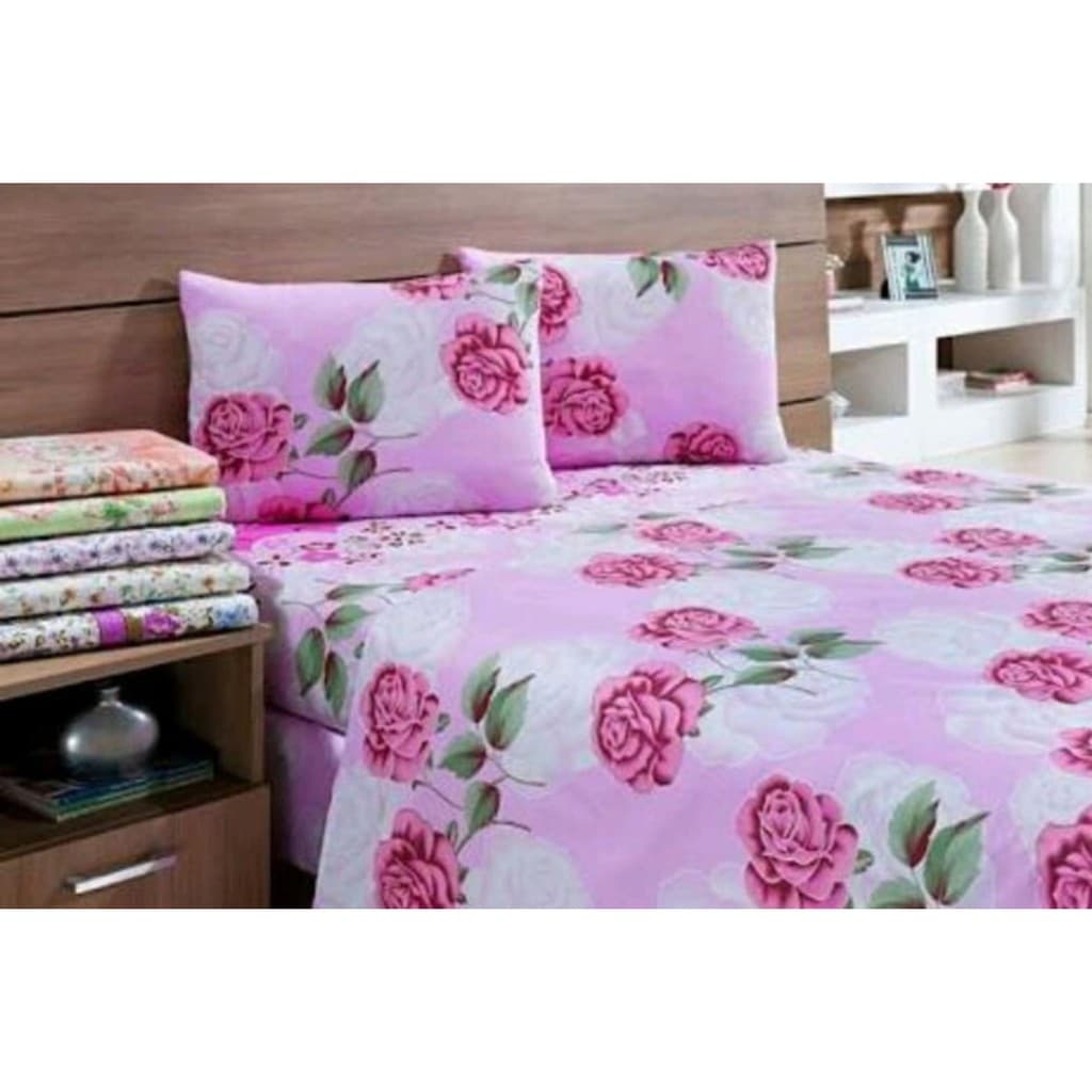 Lençol 3 Peças Cama King Estampado ** Promoção** .